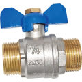 Brass Forged Full Bore Ball Valve with Butterfly Handle (a. 7014)